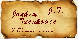 Joakim Tucaković vizit kartica